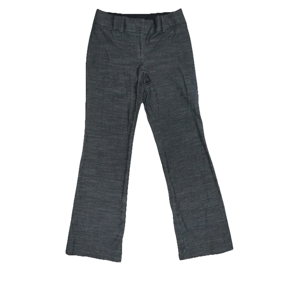 Ann Taylor Loft Pants Womens 2 Heather Julie Dark Gray Bootcut Trouser Workwear